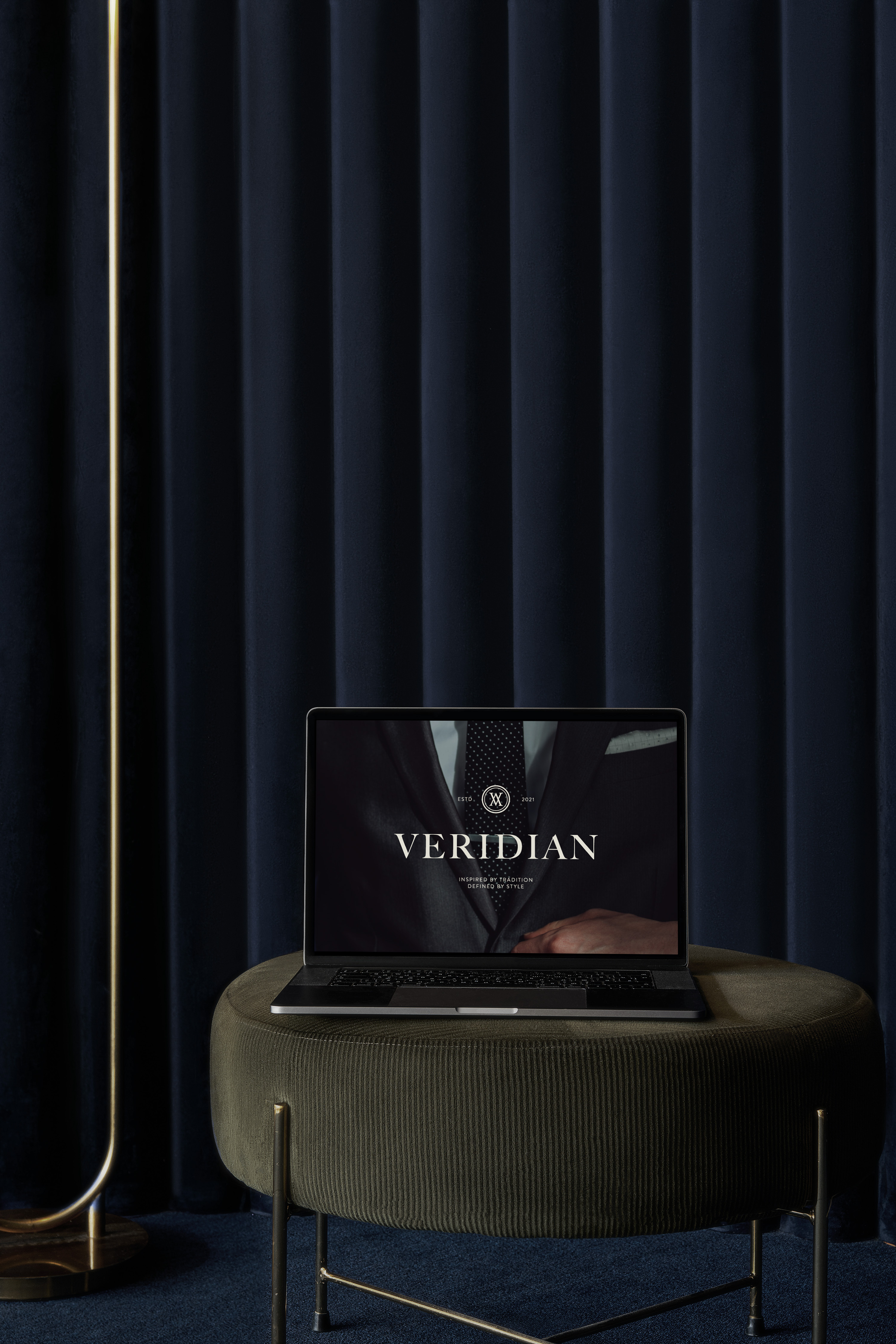 Veridian Men Luxury Fashion Logo Design brand branding design graphic design logo logodesign luxury luxurybranding men fashion minimal mockup premium