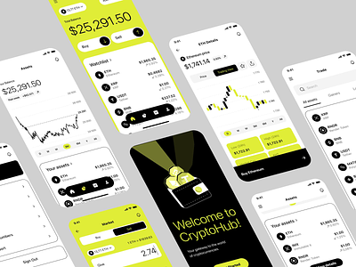 Crypto Invest android app animation app app interaction application best mobile app crypto crypto app design illustration interaction ios ios interaction mobile top mobile app ui ui design ux