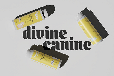 Label Design for Divine Canine label design packaging design