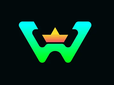 "W" letter Logo with crown. modern, simple & genuine (unused) 3d app logo branding creative logo design genuine logo gradient logo graphic design icon logo illustration logo logo branding logo design logo designer minimal logo minimalist logo modern logo typography ui vector
