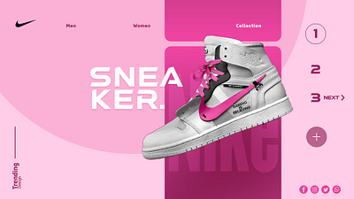 Nike Website Design custom website design graphic design ui websitedesign