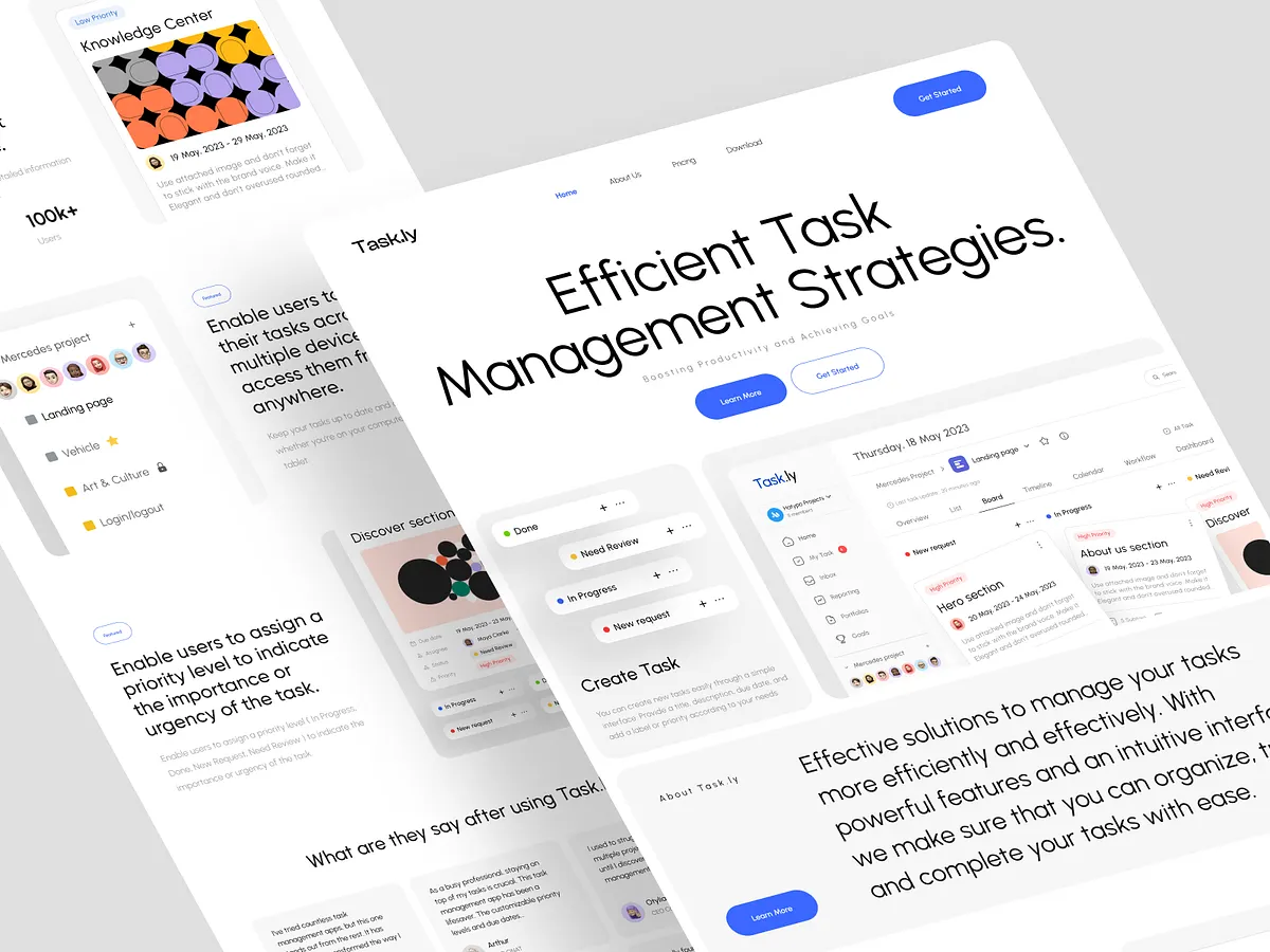 Task Management Website designs, themes, templates and downloadable ...