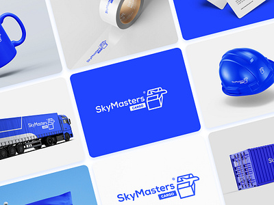 SkyMasters Cargo - Logo brand brand guidelines brandig cargo delivery design graphic design identity logo logotype modern plane shipping shoping sky truck typography