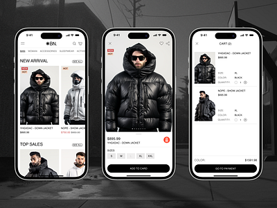 BRNDNEW. - AI FASHION APP ai animation app design fashion follow graphic design midjorney mobileapp ui uiux