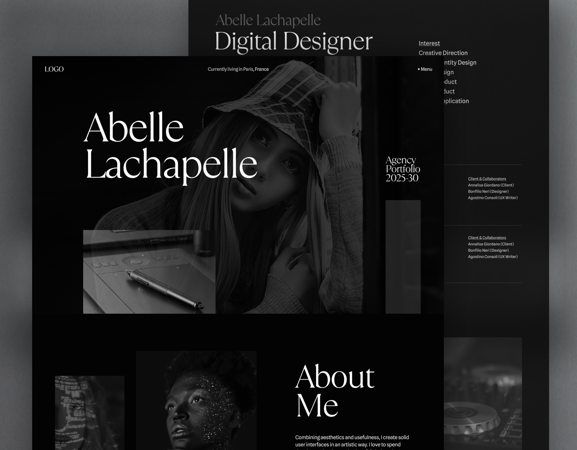 Digital Product Designer Portfolio Website creative agency creative direction designer designer portfolio designer portfolio website digital portfolio digital product designer digital studio modern portfolio personal portfolio portfolio portfolio homepage portfolio landing page portfolio website product design product portfolio professional ui ux design website design website landing page