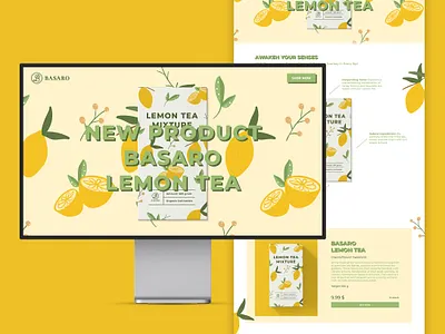 Website/Landing page Design for Basaro a manufacturer of tea business website design home homepage landing page landingpage page product tea ui uidesign uiux web web design web designer web ui webdesign webpage website website concept