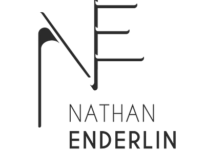 Personal and professional logo - Nathan Enderlin black design flat design logo personal logo perspective professional logo simple