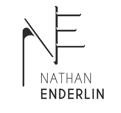 Personal and professional logo - Nathan Enderlin black design flat design logo personal logo perspective professional logo simple