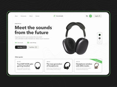 Introducing SoundScape adobe xd audioexperience creative process. creativeprocess design figma futuretech headphones landingpage ui userexperience web3 website