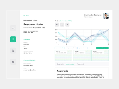 Examination of the EEG app crm dashboard design graphic design typography ui ux