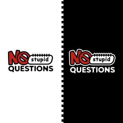 NO STUPID QUESTIONS LOGO branding design graphic design logo