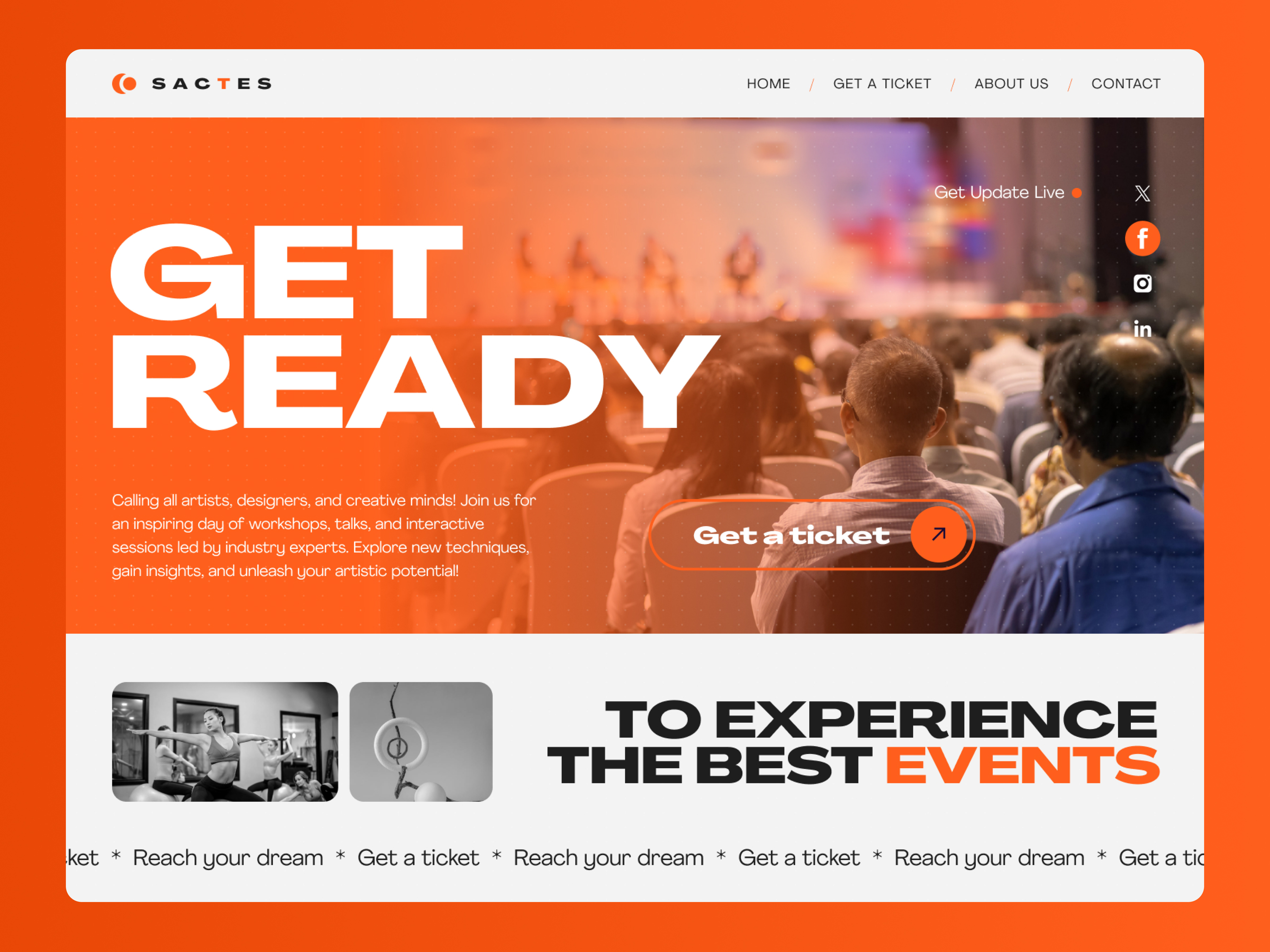 Event Conference Website booking app conference website ecommerce event app event apps event booking event concert event conference website event homepage event landing page event website events events booking exhibition website exploration landing page ticket booking ticket booking app typography website event