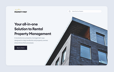 Hero Image for Real Estate design figma real estate ui