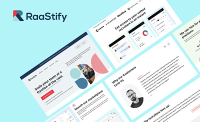 RaaStify Logo - Landing page design branding clean design figma logo minimal minimalist modern saas simple simple clean interface ui website