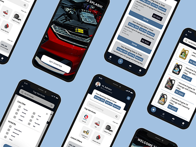 Vehicle Service Store App Design app app design app user interface app visuall auto app design auto service automotive autovehicle branding design mobile app design motor services app design service agency app design service dealer ship app design ui ui design ux ux design vehicle app design vehicle service app design