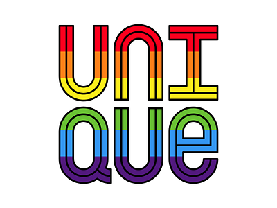 19 Unique! 🏳️‍🌈⁠ adobeillustrator art artwork dribbble illustration rainbow unique vector