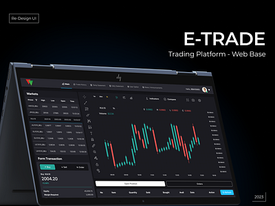 UI & UX Design | Re-design E-TRADE Trading Platform app desktop figma finance app forex mobile redesign trader trading ui ui ux design ux website
