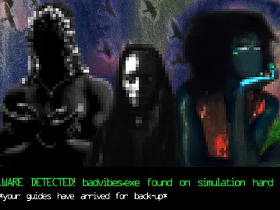 vibrational antivirus art design design concept graphic design illustration pixel art poster design