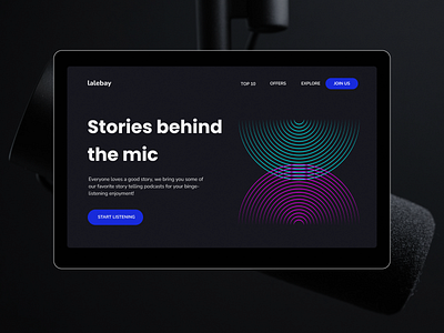 Lalebay concept darkwebsite homepagedesign landingpage minimal musicplatform musicwebsite podcast podcastwebsite webdesign websitedesign