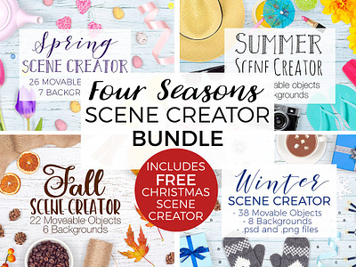 Seasons Scene Creator Bundle png