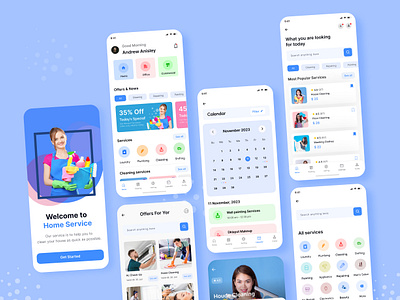 Home service mobile app app app design cleaning app design cleaning mobile app design graphic design home service home service mobile app ios mobile mobile app design monile app popular mobile app ui ui kit ux