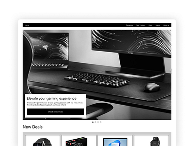 Tech eCommerce Landing page branding design ecommerce graphic design landing page ui ux website