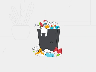 Waste Sorting Bin 3d ae aftereffects animation berg bin branding c4d character commercial design graphic illustration loop motion office people trash walk waste