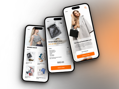 Women Wear app brand branding cloth design dress ecommerce illustration logo market online online store store style tshirt typography ui wear website woman