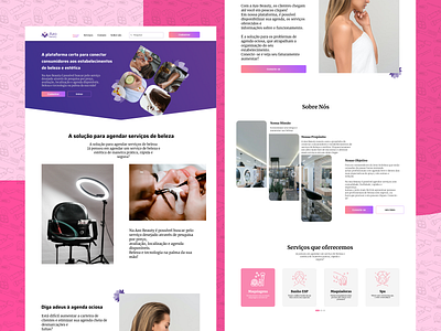 Azo beauty Website - UX/UI beauty app beauty page beauty ux beauty website beautyui beautyux beleza site ui uidesign uxui