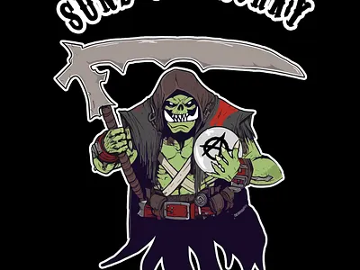 Sunz Of Anorky - Custom Space Orks faction symbol illustration logo orks symbol warhammer