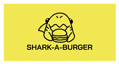 SHARK-A-BURGER LOGO DESIGN design graphic design hamburger shark