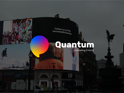 Quantum branding design graphic design logo