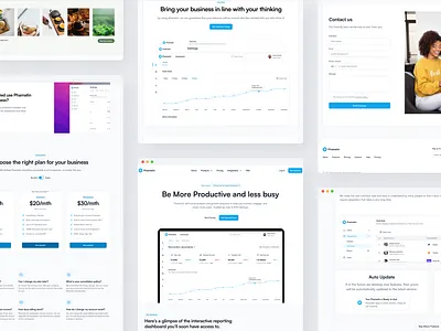 Phamatin - UI SAAS ERP Landing Page analytics branding clean crm dashboard design erp graphic design landing page marketing saas sales ui ux website