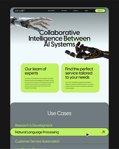 AI Tech Concept branding ui uxui webdesign website