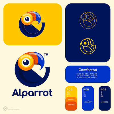 Alparrot Logo branding corporate branding design graphic design illustration logo logodesign vector