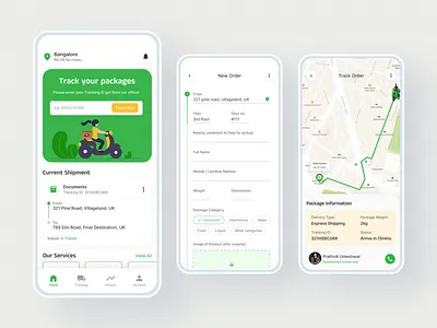 Send and Deliver Package App dailyui dailyuichallenge deliveryapp design designchallenge figma gratitude paercelapp shipmentapp superdribbbs trackorder ui uxuidesigner