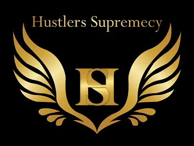 Logo Design: Hustlers Supremecy app branding design figma graphic graphic design illustration logo logodesign photoshop socialmedia typography ui ux vector