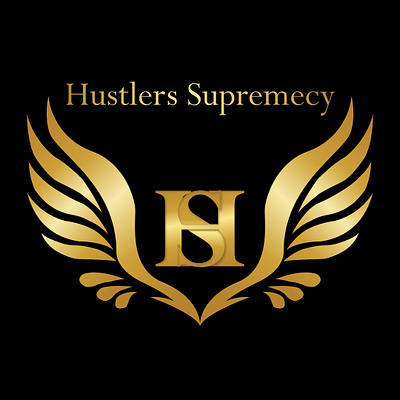 Logo Design: Hustlers Supremecy app branding design figma graphic graphic design illustration logo logodesign photoshop socialmedia typography ui ux vector
