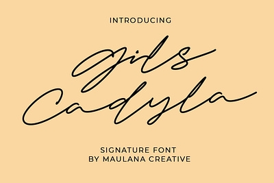 Gils Cadyla Signature Script Font 3d animation branding font fonts graphic design logo motion graphics nostalgic