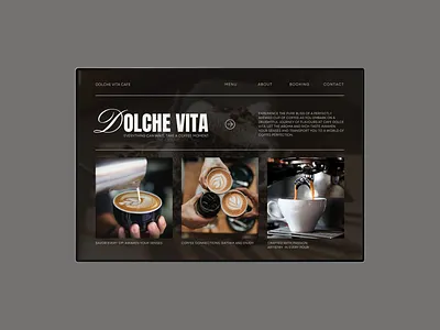 La Dolce Vita Café Website Concept branding cafe web cafewebsite digital design editor x italian cafe web italian cafe website landing page ui uiux web design web development web site concept website website templates