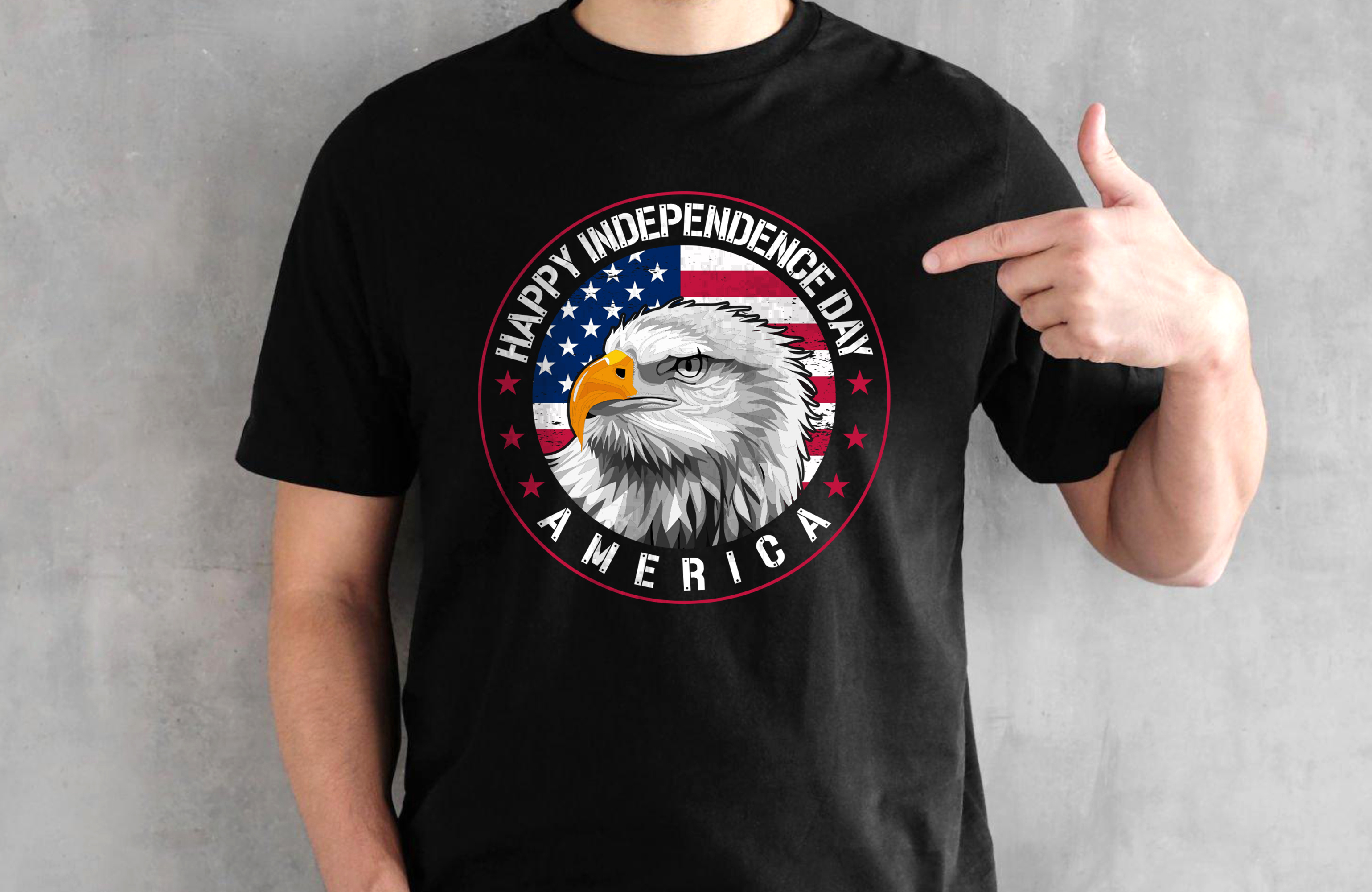 Happy Independence Day T-shirt Design | American T-shirt 4th of july 4th of july shirts america american flag american tshirt eagle vector graphic design graphic tshirt independence day independence day 2023 merch by amazon print print on demand t shirt trendy tshirt tshirt design tshirt design ideas tshirt store usa independence day vector tshirt