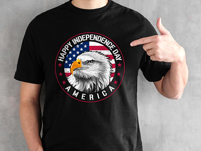 Happy Independence Day T-shirt Design | American T-shirt 4th of july 4th of july shirts america american flag american tshirt eagle vector graphic design graphic tshirt independence day independence day 2023 merch by amazon print print on demand t shirt trendy tshirt tshirt design tshirt design ideas tshirt store usa independence day vector tshirt
