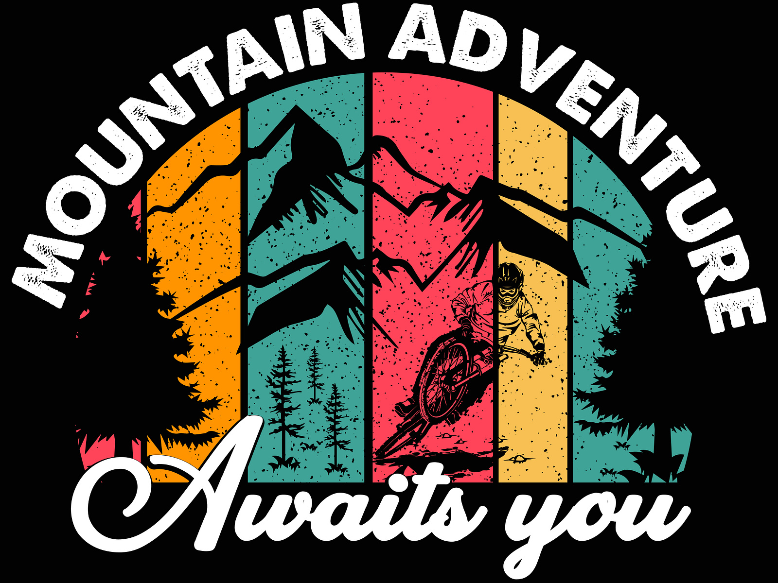 Mountain t-shirt design by Nayan Molla on Dribbble
