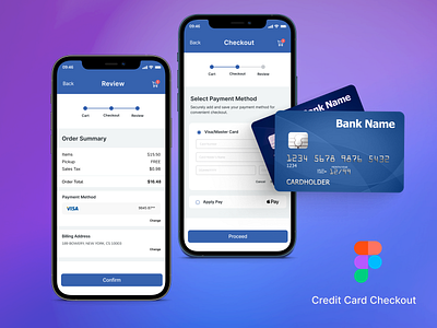 Credit Card Checkout design figma mobile app ui uiux