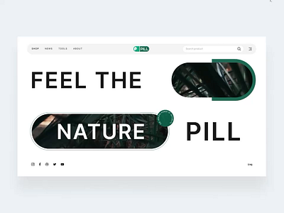 Nature Pill Landing Page landing page nature nature pill nature pill landing page web layout web ui