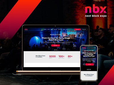 Modern Event Website - NextBlockExpo event website modern design responsive design ui ux website design wordpress website