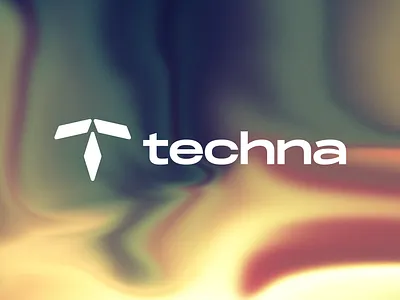 Techna branding design gradient graphic design minimal simple technology
