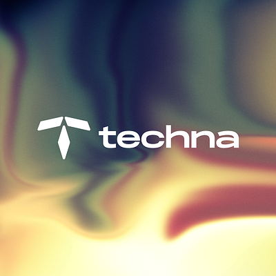 Techna branding design gradient graphic design minimal simple technology