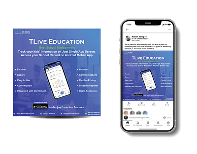 T Live Education graphic design