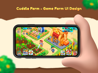 Cuddle Farm App - Game Farm app design farm game app illustration illustrator illustrator art ui ui game